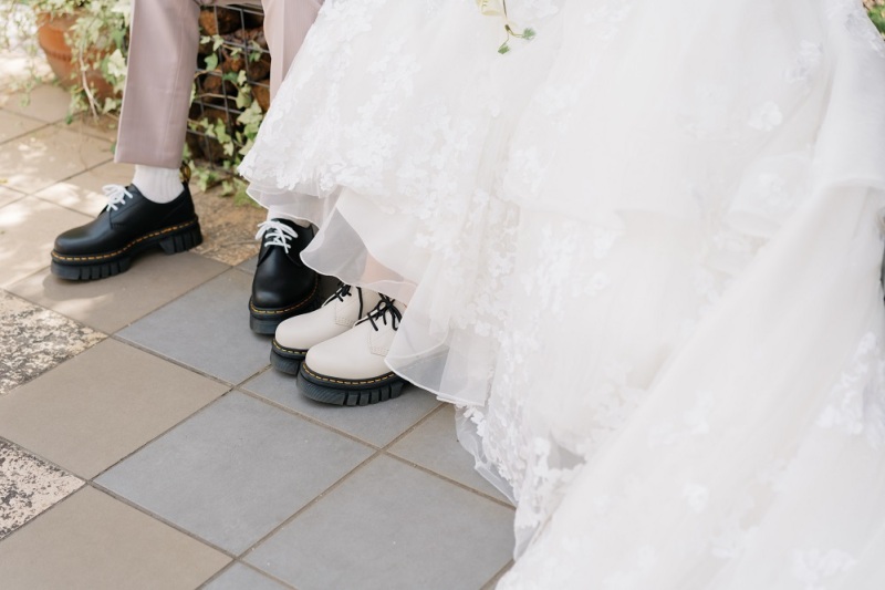 おそろいの靴で!