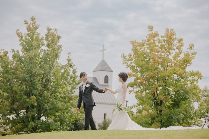 スタジオ撮影プランでも屋外OK