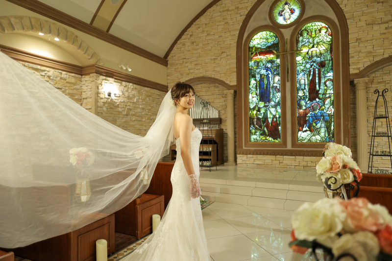 ヴェールを使って大胆に✷