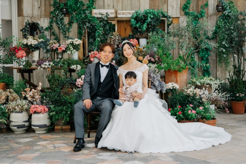 アンティーク調のガーデンにて