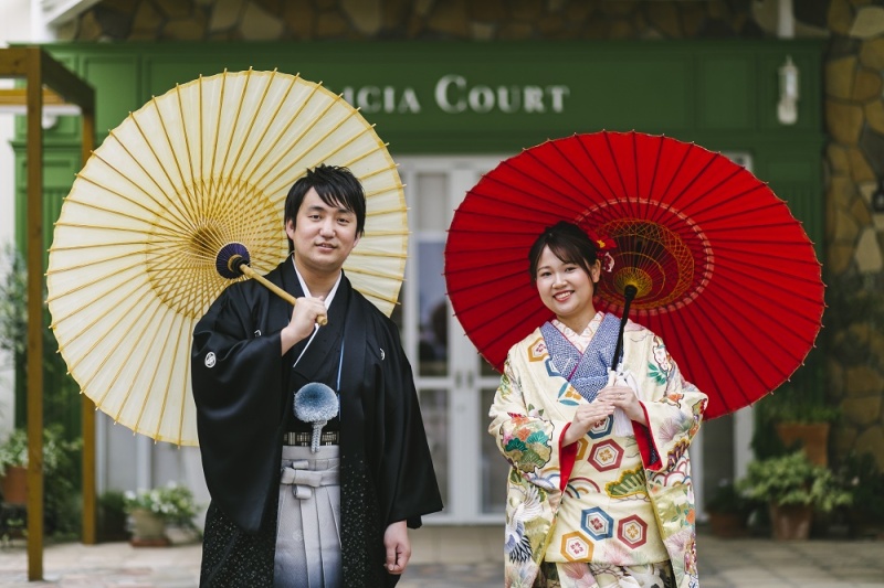 和装から撮影スタート!