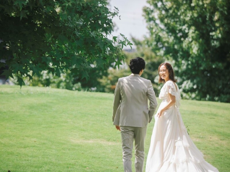 PHOTO WEDDING FLEUR_ガーデンで撮影できる