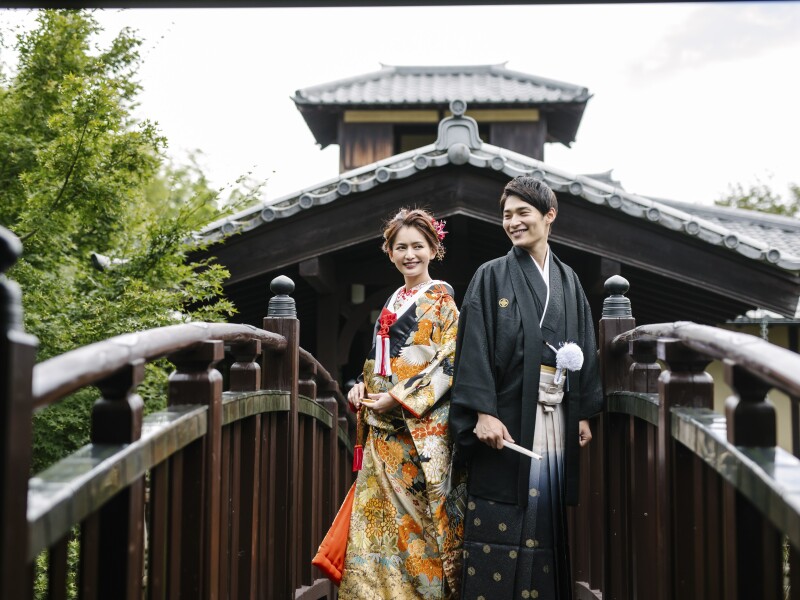 PHOTO WEDDING FLEUR_庭園で撮影できる