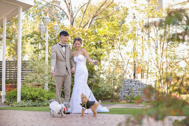 PHOTO WEDDING FLEUR_ペットと一緒に撮影できる