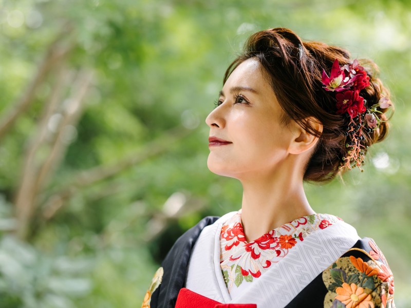 PHOTO WEDDING FLEUR_庭園で撮影できる