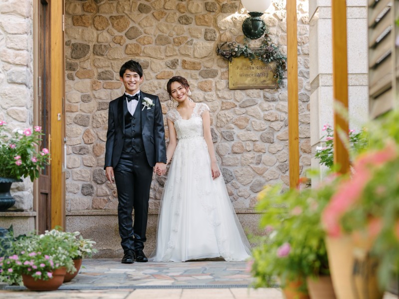 PHOTO WEDDING FLEUR_ガーデンで撮影できる