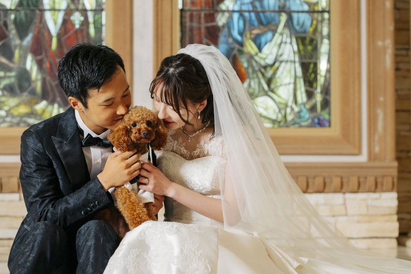 《ペットと一緒に》洋装1着/スタジオ◇70カット全データ付き