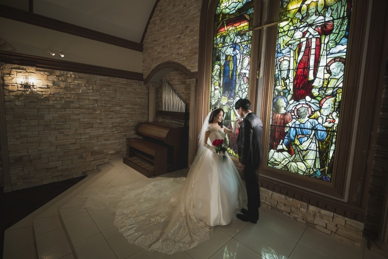 《チャペルで誓いを立てるオリジナルセレモニー付き》洋装1着/スタジオ◇100カット全データ付き