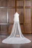 縁つきロングベール