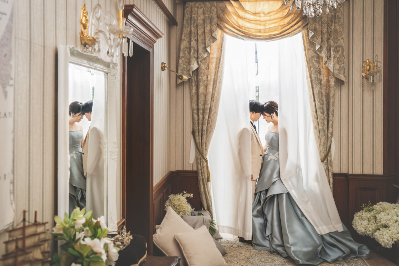 カラードレスにお着替え