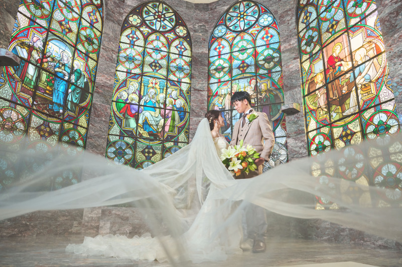 ウェディングドレスにお着替え