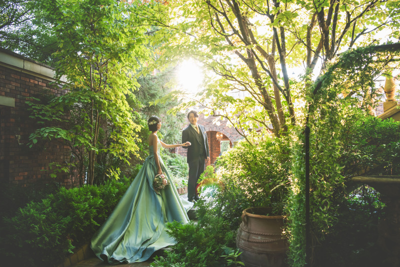 緑溢れるガーデンで