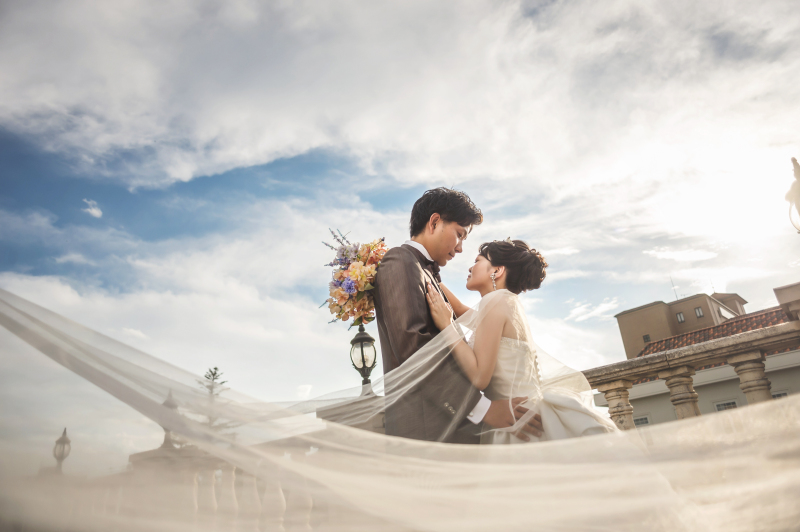 屋上テラスにて