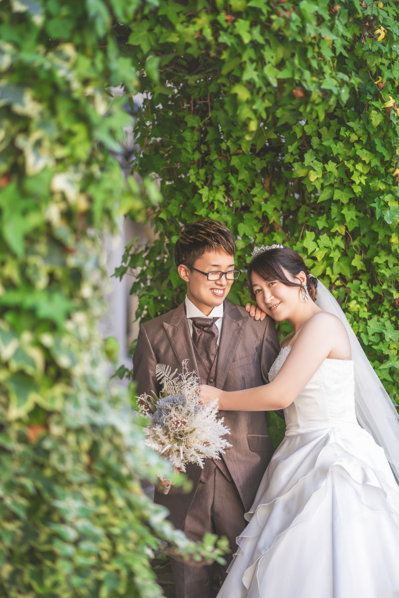 中庭へ移動して