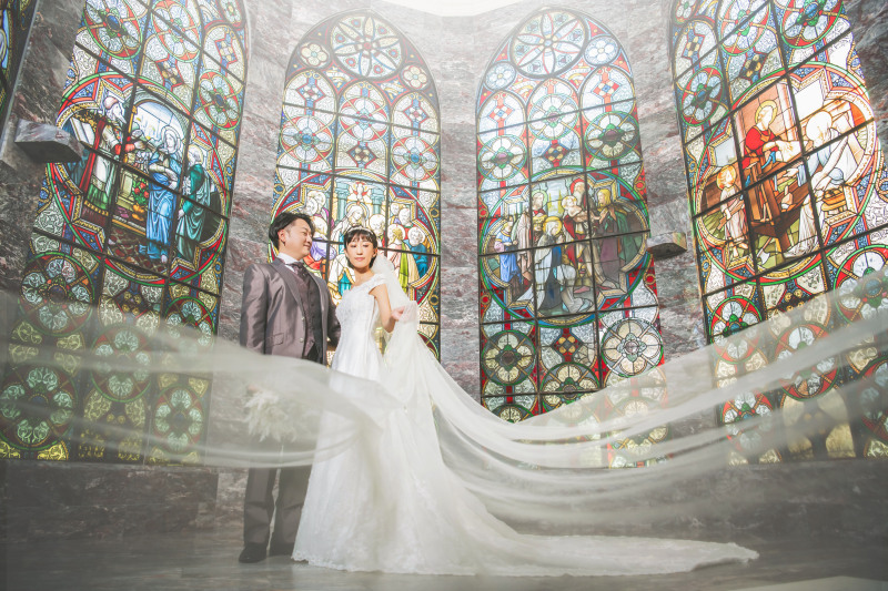 ステンドグラスから撮影スタート