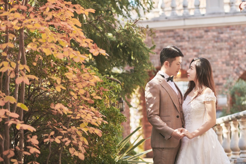 ガーデンエリアにて