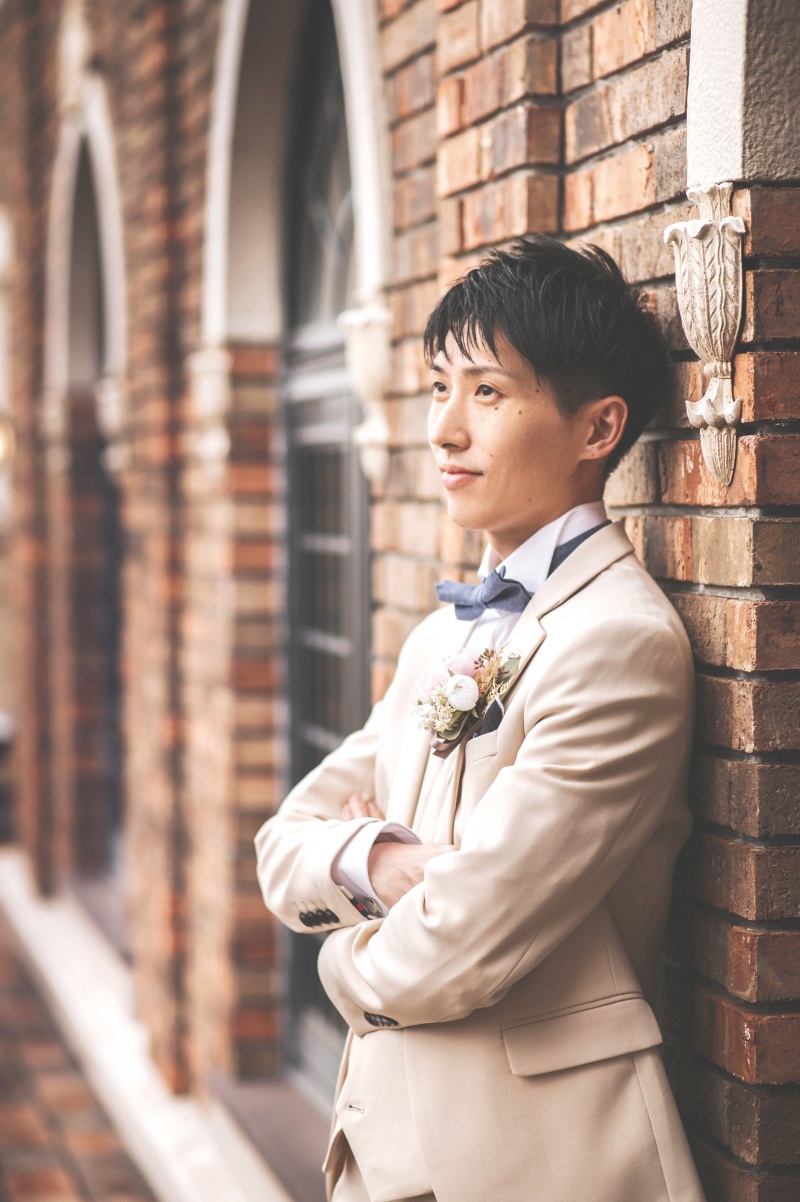 ご新郎様のソロカット