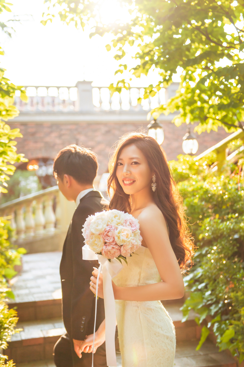 生花ブーケやお揃いの靴なども