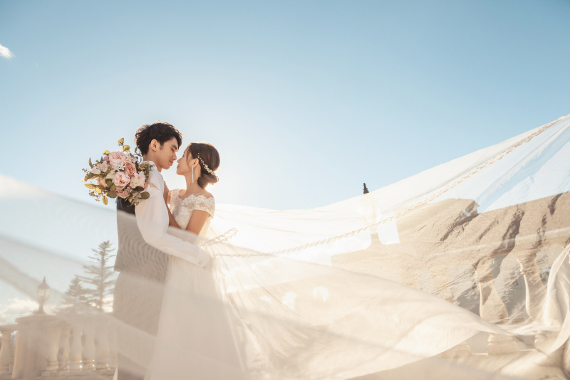 屋上でのショット