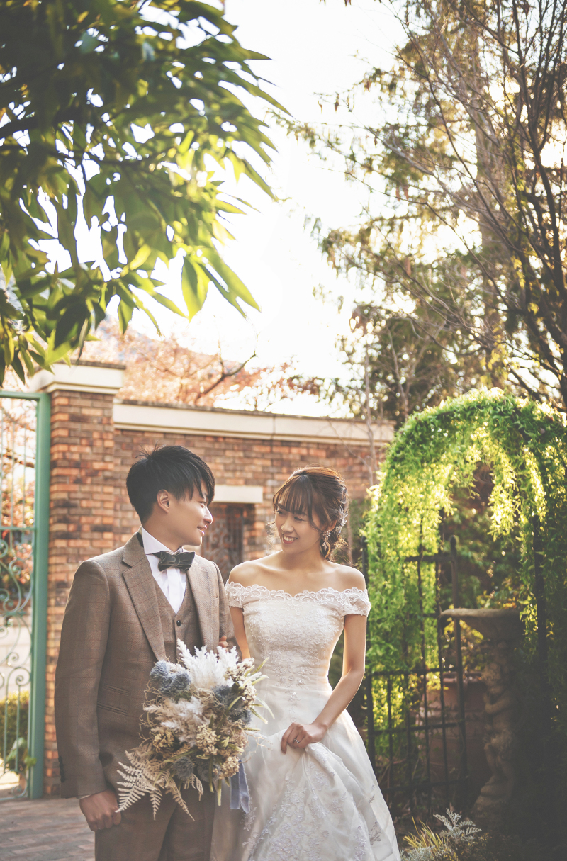 緑豊かなガーデンでの一枚♪