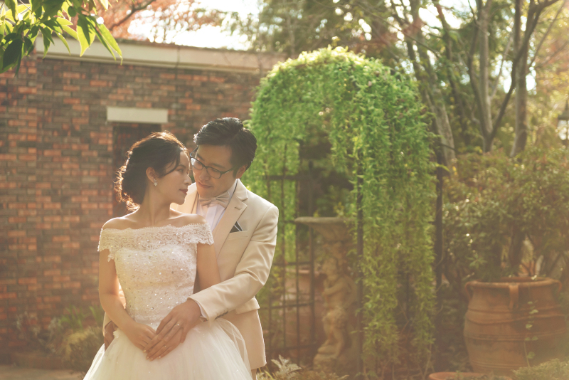 夕暮れ時のガーデン