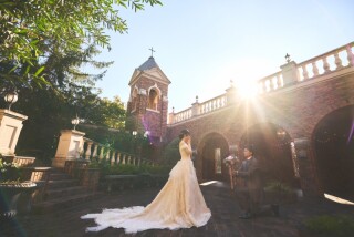 光差し込むプロポーズシーン！