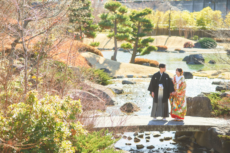 ☆臨江閣・韓国プラン☆ 和装・紋服1着・16Pアルバム(韓国レタッチ付き)&100カットデータプラン