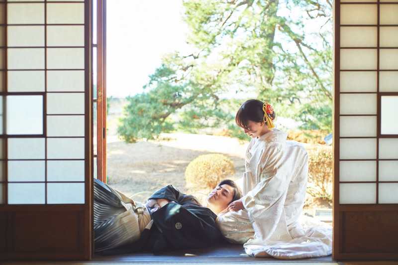 ☆臨江閣・韓国プラン☆ 和装・紋服1着・16Pアルバム(韓国レタッチ付き)&100カットデータプラン