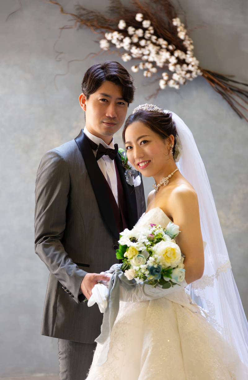 上半身アップで