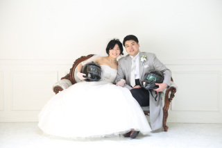 スタジオ洋装和装プランにて