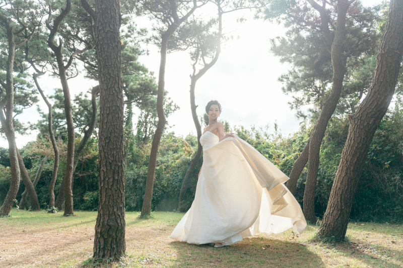 ふんわりなドレスで城ヶ島撮影