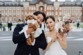 ワンコと撮影する東京駅丸の内ロケ