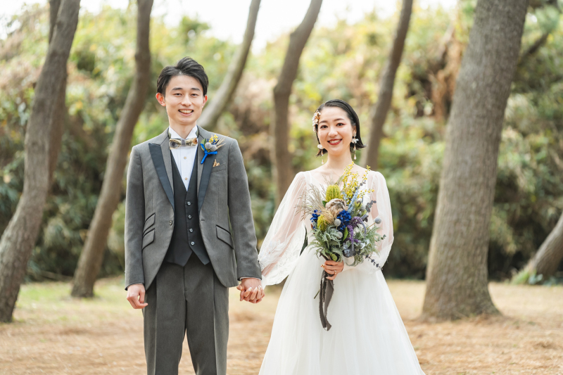 緑が背景の撮影から