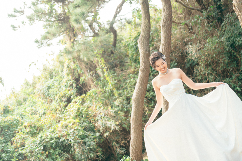 ご新婦様ソロショットから