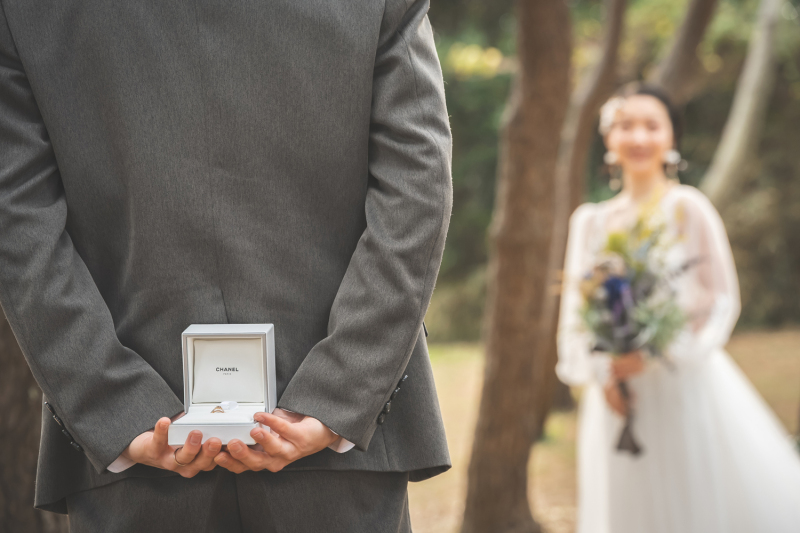 指輪越しの新婦様