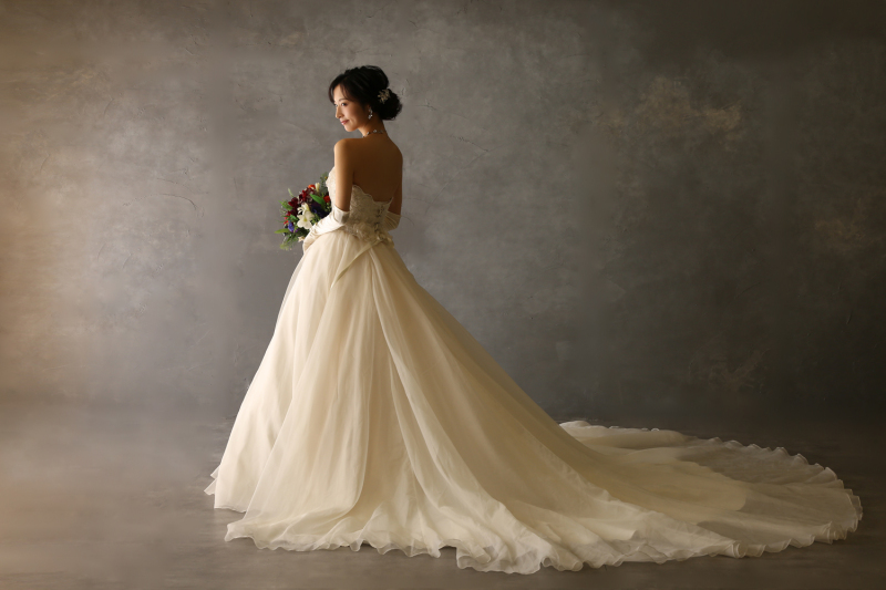スタジオウエディングドレス撮影
