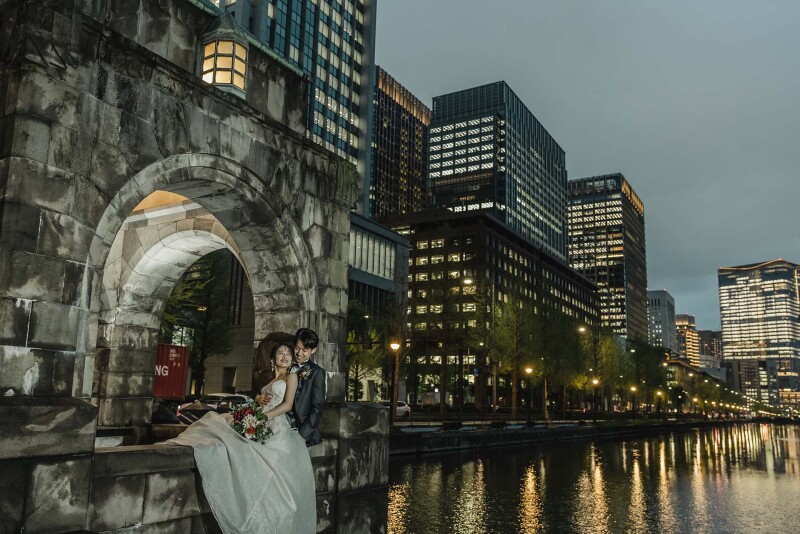 Shirafuji Photo Wedding_夜景で撮影できる