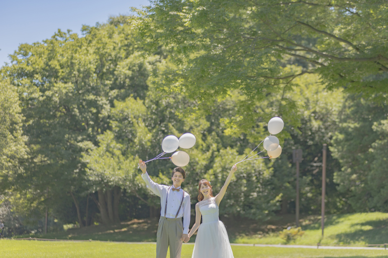Shirafuji Photo Wedding_ガーデンで撮影できる