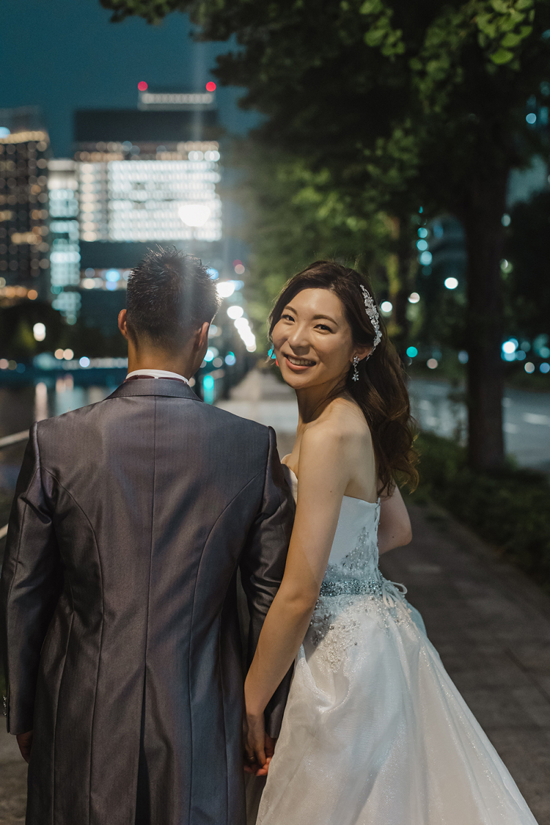 Shirafuji Photo Wedding_夜景で撮影できる