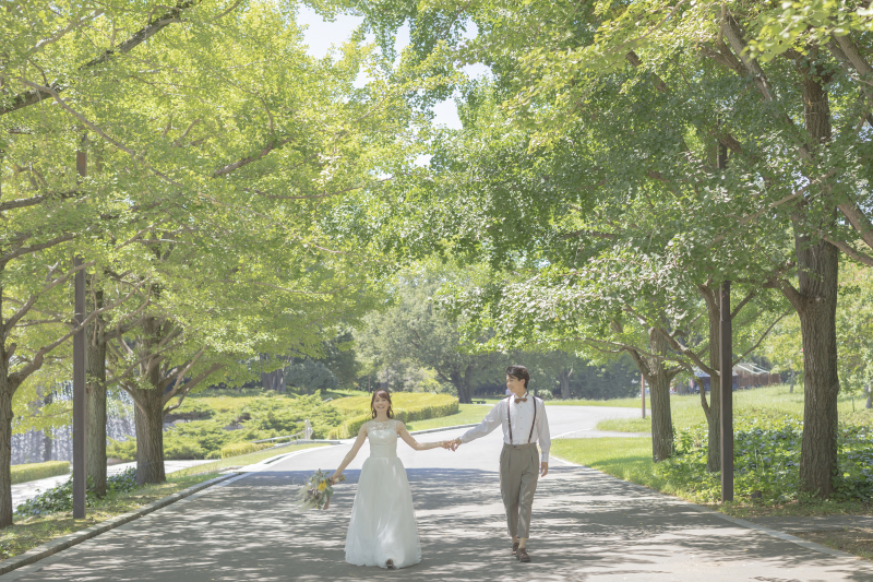 Shirafuji Photo Wedding_ガーデンで撮影できる