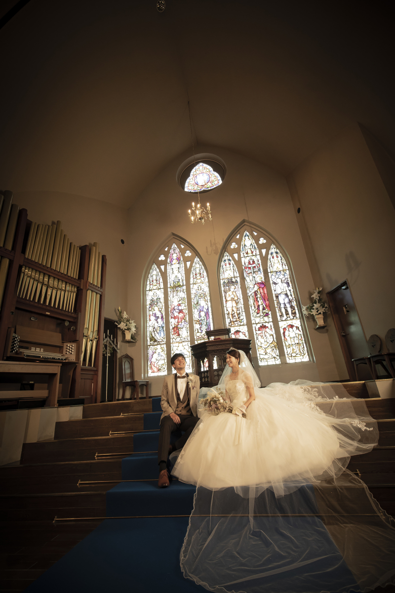 大きなステンドグラス