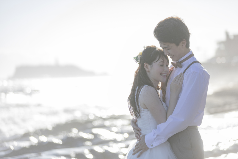 お二人に寄り添ってもらって