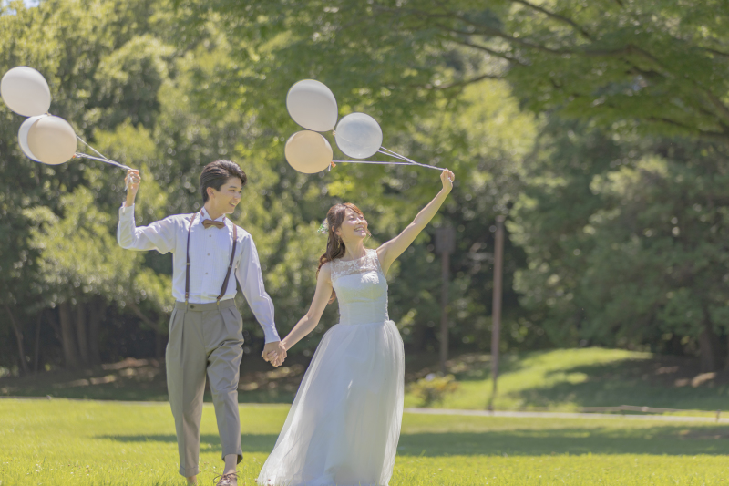 Shirafuji Photo Wedding_ガーデンで撮影できる