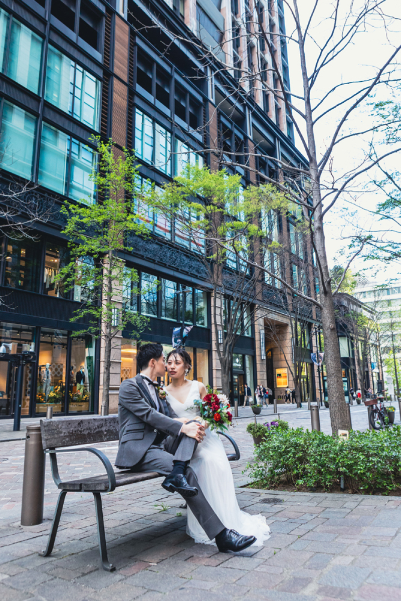 丸の内での都会的なお写真です