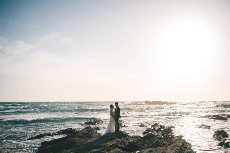 城ヶ島での広大な海と空の写真