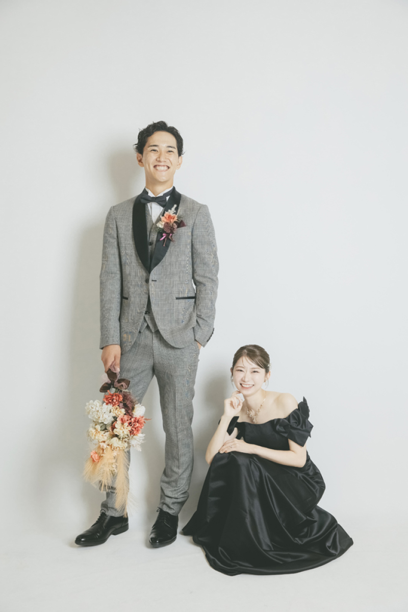 スタジオ撮影 おしゃれ撮影プラン ウエディングドレス(ブランドドレスも含む)３着まで着放題プラン 99,000円～