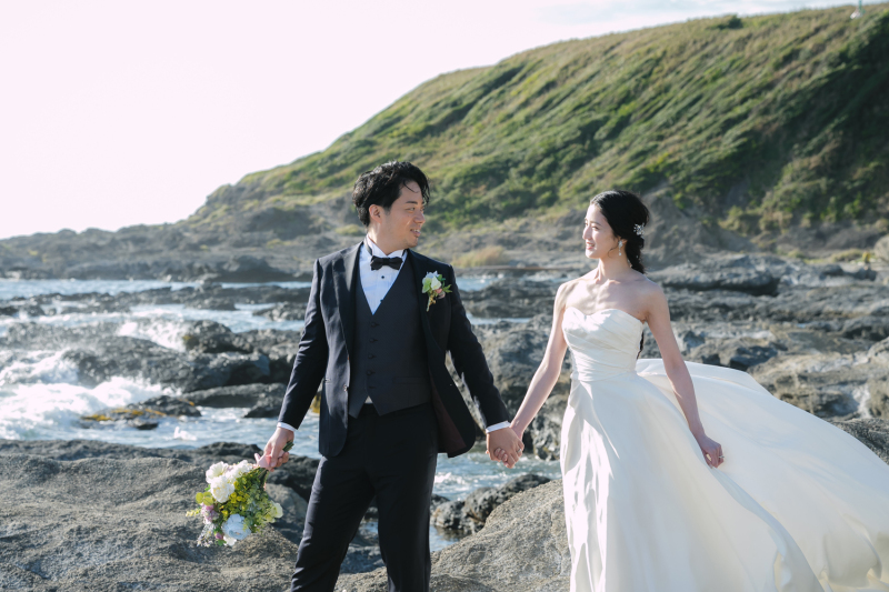 城ヶ島(昼)～東京駅前(夜)　２か所プラン　写真＋映像＋衣装＋ヘアメイク　セットプラン