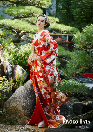 色打掛（KIYOKO HATA/KH-4014レッド)
