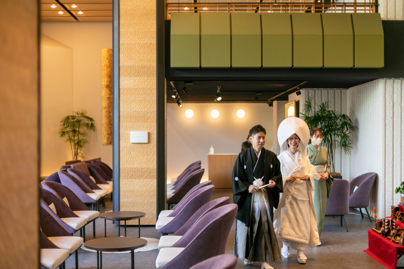 天満宮のロビーでの一枚