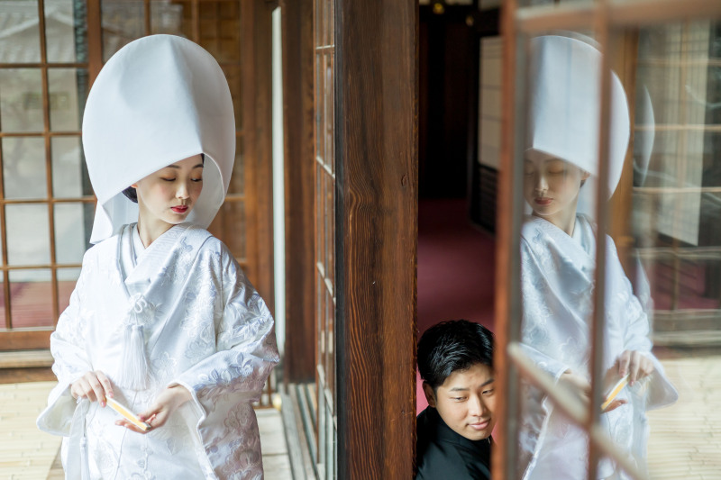 ガラス戸越しに・・・